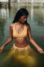 Sundari linen top