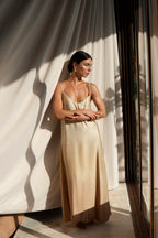 ZIA silk slip dress