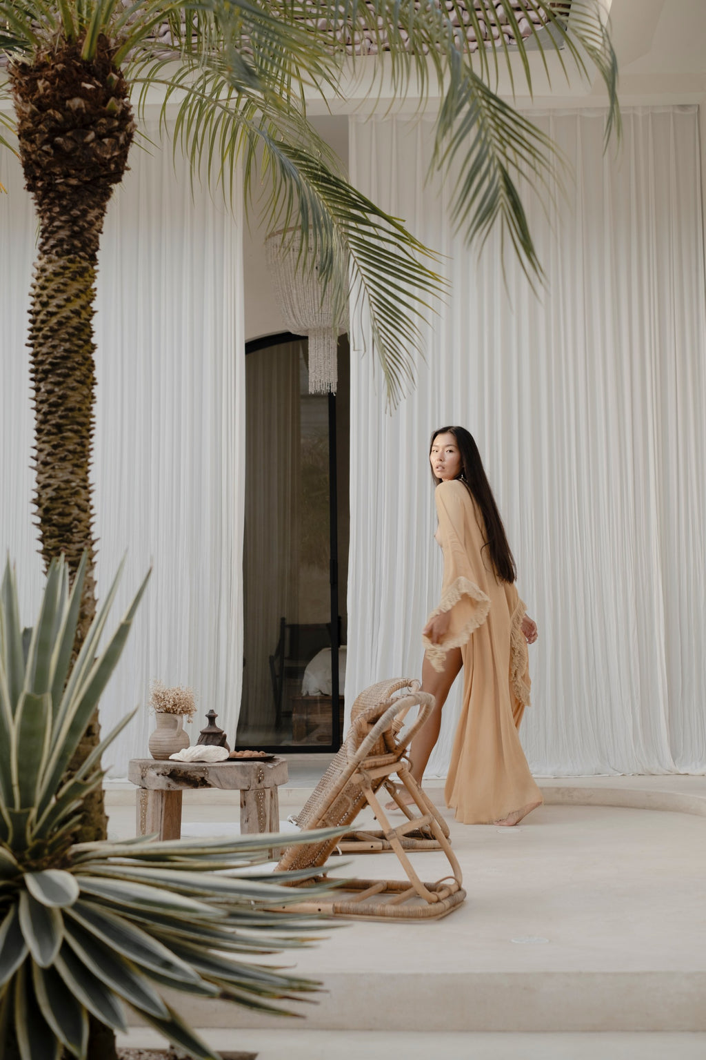 Uma sheer kimono