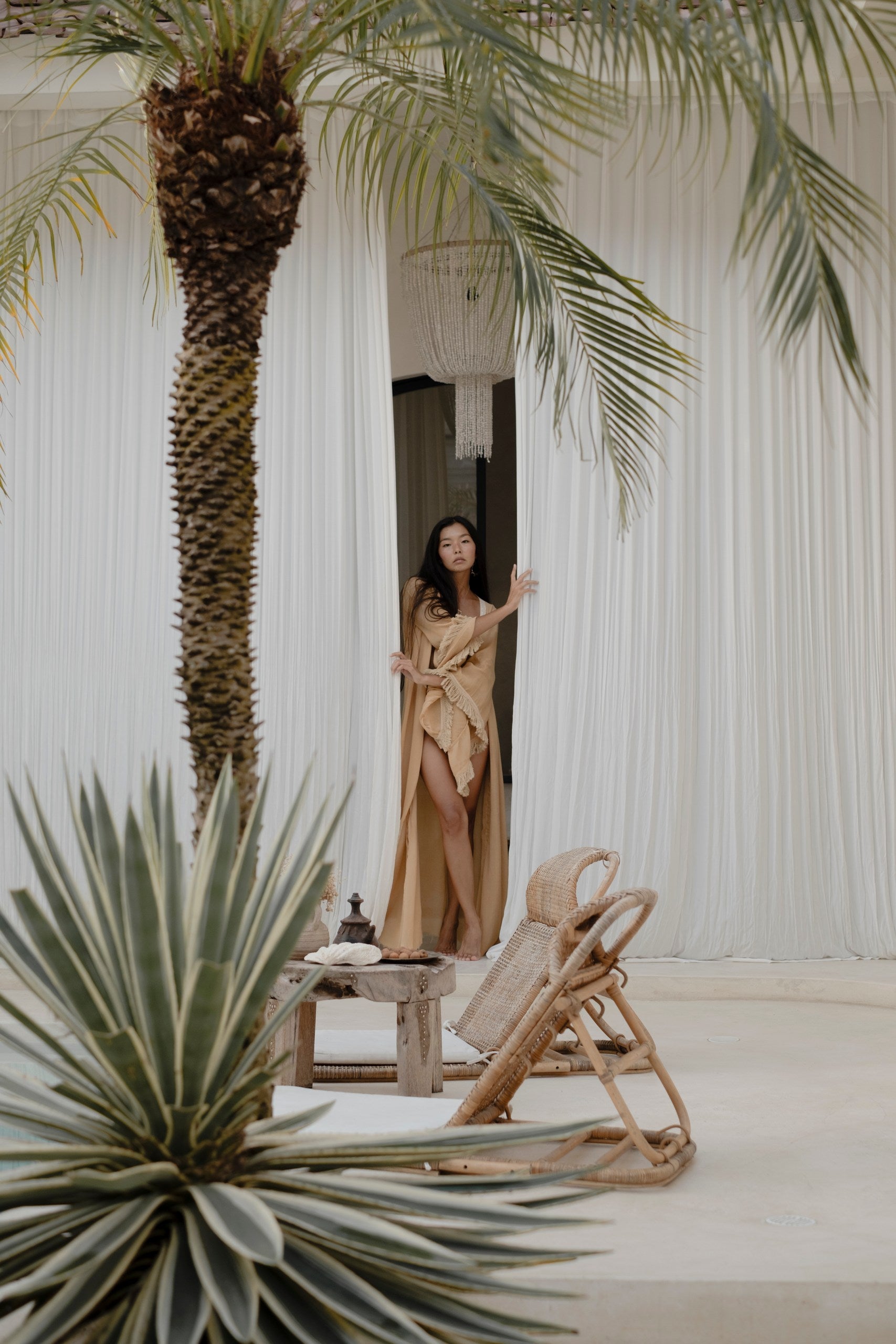 Uma sheer kimono