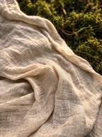 Close-up of the Angin handloom linen cotton fabric