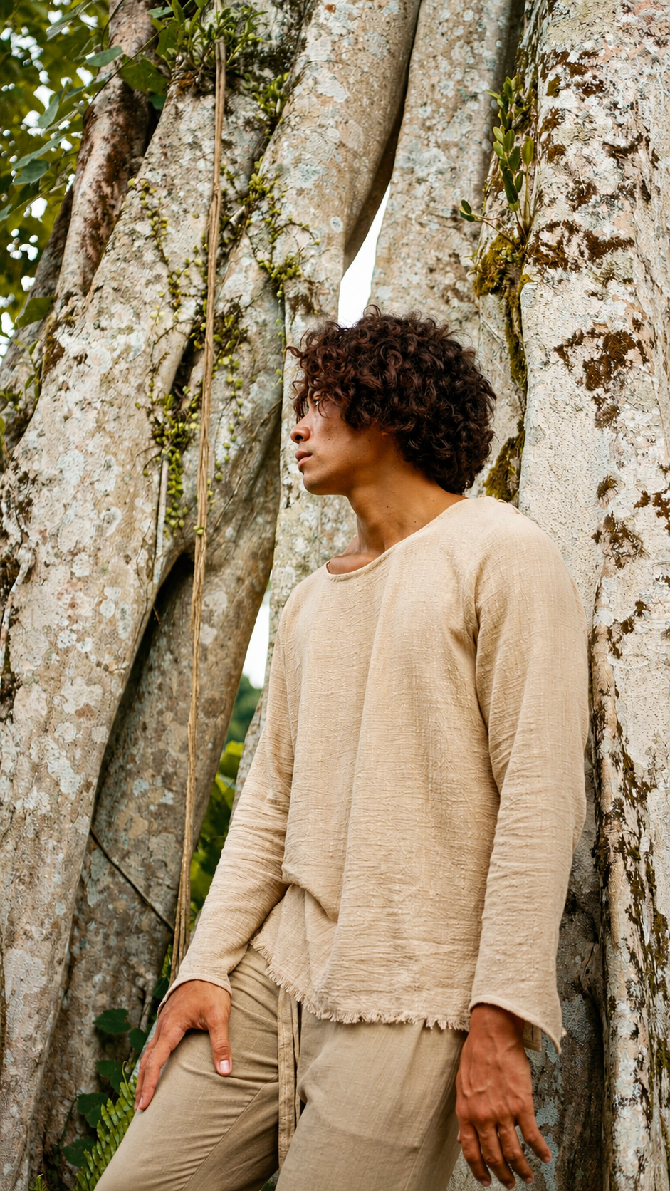 Zahir Shirt – Bohemian Men's Natural Cotton Shirt
