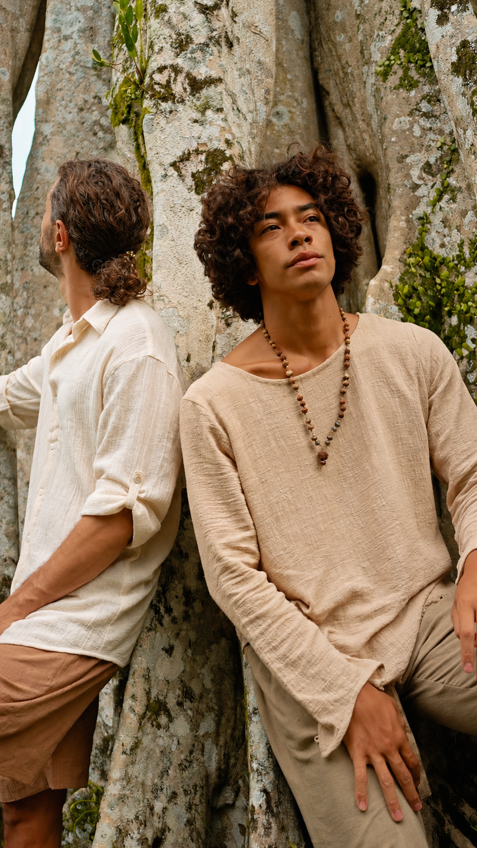 Zahir Shirt – Bohemian Men's Natural Cotton Shirt