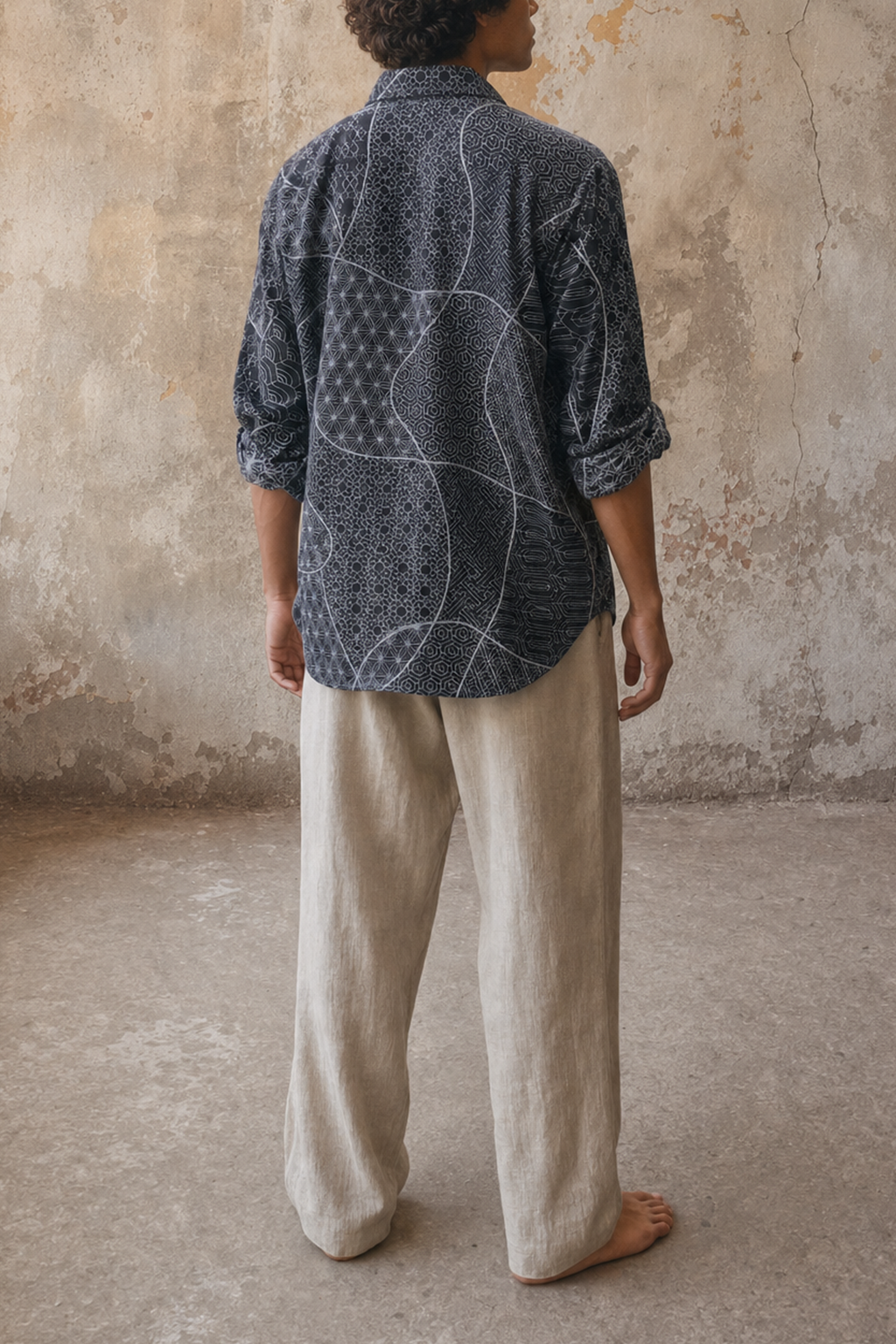 Veyra Embroidery shirt Linen