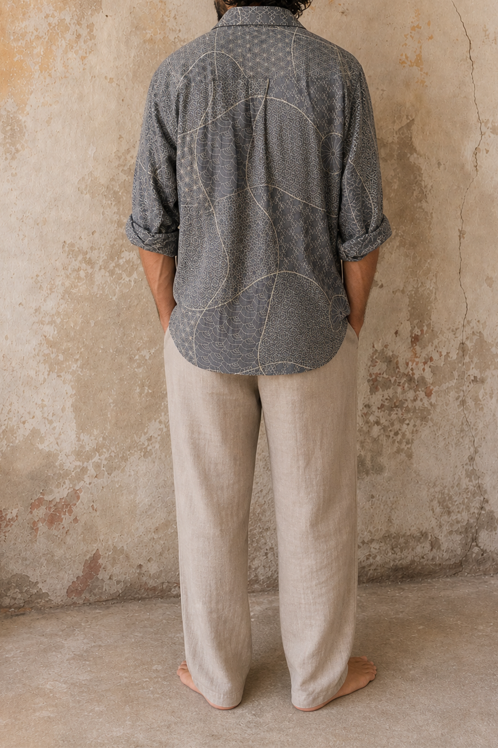 Veyra Shirt embroidered, Silk