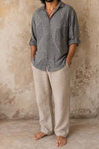 Veyra Shirt embroidered, Silk